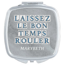 NOLA New Orleans Carreaux de rue Compact Miroir