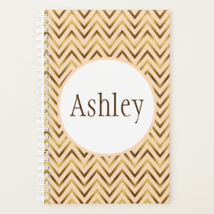 Poche personnalisée et bande de Chevron Or