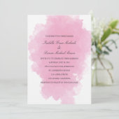 Poche rose | Faire-part de mariage (Debout devant)