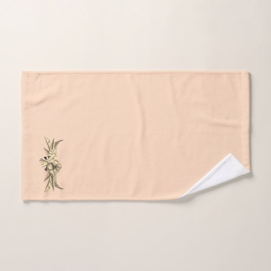 Poche Subtile Et Design Floral Tan (Serviette à main)
