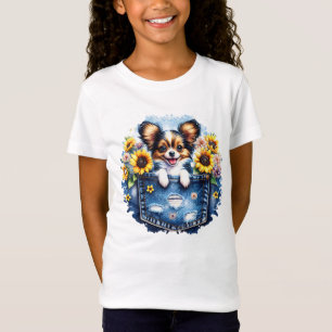 Poche, T-Shirt Gros Temps Mignonne