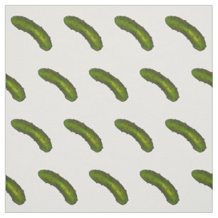Poches à coller vert croustillant sur tissu blanc