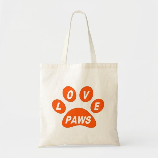 Poches d'amour de sac à main sur orange (Devant)