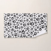 Poches de chien noir et blanc Poka Dot (Serviette à main)