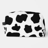 Poches de vache noir et blanc Sac de toilette moti (Recto)
