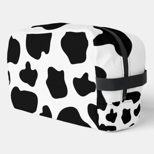 Poches de vache noir et blanc Sac de toilette moti (Coin gauche)