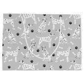 Poches et os dalmatiens Grand sac cadeau (Dos)