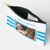 Pochette À Accessoires 1 photo add text blue white (Ouvrir)