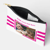 Pochette À Accessoires 1 photo add text pink white (Ouvrir)