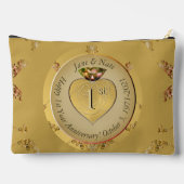 Pochette À Accessoires 1er/50e anniversaire de Mariage Golden (Verso)