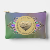 Pochette À Accessoires 24e Mariage Opal Anniversaire Accessoire Pouch (Recto)