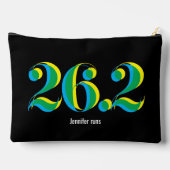 Pochette À Accessoires 26.2 Marathon Course Typographie Gras Vert (Verso)