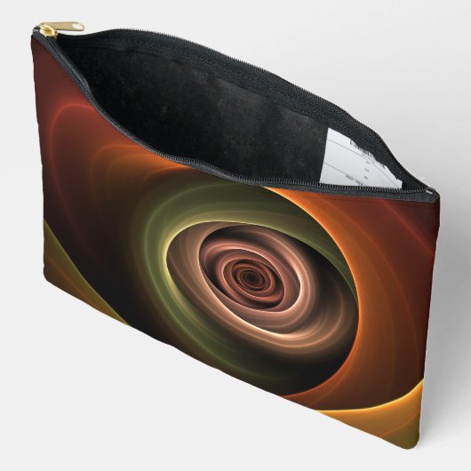 Pochette À Accessoires 3D Spirale Abstraite couleurs chaudes Art fractal  (Ouvrir)