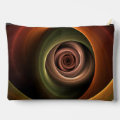 Pochette À Accessoires 3D Spirale Abstraite couleurs chaudes Art fractal  (Verso)