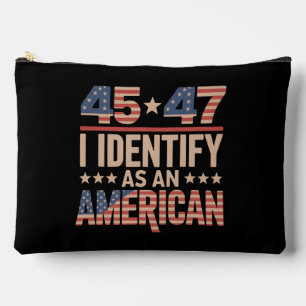 Pochette À Accessoires 45 47 Je m'identifie en tant que président Trump a