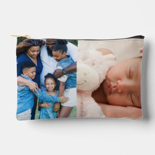 Pochette À Accessoires 4 Collage photo personnalisé (Recto)