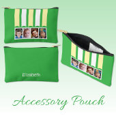 Pochette À Accessoires 4 photo ajouter nom blanc vert jaune