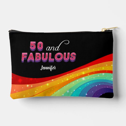 Pochette À Accessoires 50 et Fabulous Rainbow Sparkle 50e anniversaire (Verso)
