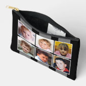 Pochette À Accessoires 6 photo collage black grey (Ouvrir)