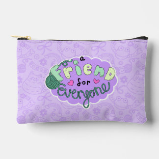 Pochette À Accessoires "A Friend for Everyone" Lavender Logo