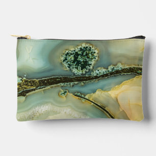 Pochette À Accessoires À l'intérieur d'une pierre semi-précieuse