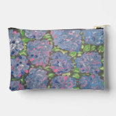 Pochette À Accessoires Abondance bleue Accessoires floraux Pouch (Verso)
