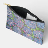 Pochette À Accessoires Abondance bleue Accessoires floraux Pouch (Ouvrir)