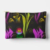 Pochette À Accessoires Abstract Floral with Spirals 1 (Recto)