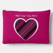 Pochette À Accessoires Abstract Hot Pink Pattern Cosmetic Bag (Recto)