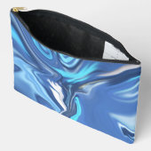 Pochette À Accessoires Abstract Symphony in Blue 2 (Ouvrir)