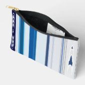 Pochette À Accessoires Abstract Symphony in Blue 5 (Vertical Lines) (Ouvrir)
