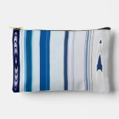 Pochette À Accessoires Abstract Symphony in Blue 5 (Vertical Lines) (Recto)