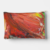Pochette À Accessoires Abstract Vertical Gesture in Red (Verso)