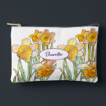 Pochette À Accessoires Abstract Yellow Daffodil Flower Watercolor Girls<br><div class="desc">Daffodil Watercolour Painting. Designed from my original watercolours.</div>