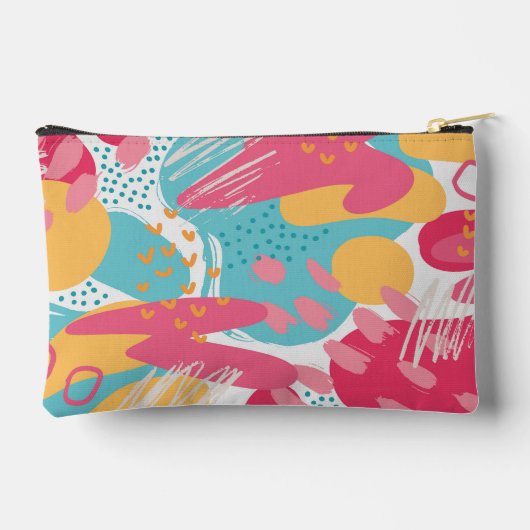 Pochette À Accessoires Abstrait coloré (Verso)