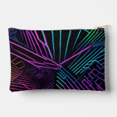 Pochette À Accessoires Abstrait géométrique coloré (Verso)