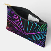Pochette À Accessoires Abstrait géométrique coloré (Ouvrir)