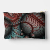 Pochette À Accessoires Abstrait Imaginaire dynamique Fractal Art Brown Bl (Verso)