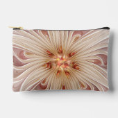 Pochette À Accessoires Abstrait Moderne Peach Pastel Flower Fractal Art (Recto)