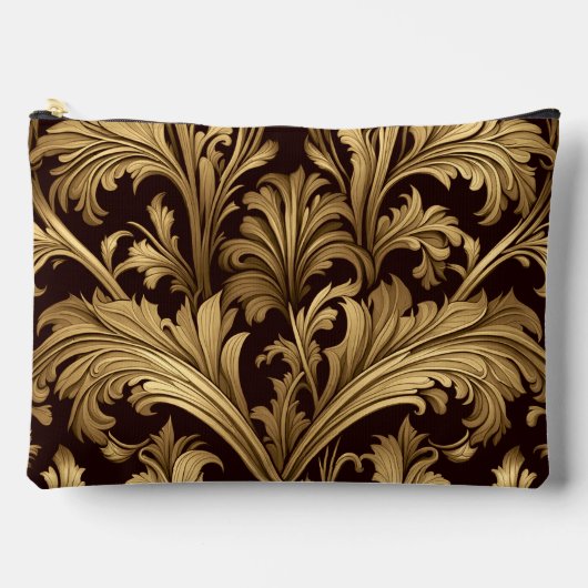 Pochette À Accessoires Acanthus Feuille (Ancien Ton Or) (Grand) (Recto)
