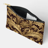 Pochette À Accessoires Acanthus Feuille (Ancien Ton Or) (Petit) (Ouvrir)
