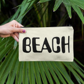 Pochette À Accessoires Accessoires De Plage Noir Neutre Script