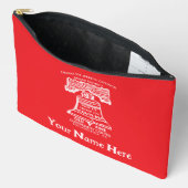 Pochette À Accessoires Accessory Pouch Large - Red (Personalized) (Ouvrir)