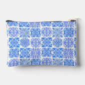 Pochette À Accessoires Acitrus bleu sicilien jaune azulejo méditerranéen (Verso)