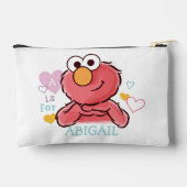 Pochette À Accessoires Adorable Elmo | Ajoutez Votre Propre Nom (Verso)