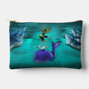 Pochette À Accessoires African American Boy and Whale