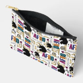 Pochette À Accessoires Afro Unicorn Bold Motif (Ouvrir)