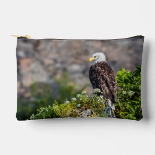 Pochette À Accessoires Aigle bald assis sur le rocher
