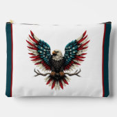 Pochette À Accessoires Aigle rustique patriotique américain/américain cha (Recto)