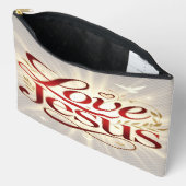 Pochette À Accessoires Aime Jésus (Ouvrir)